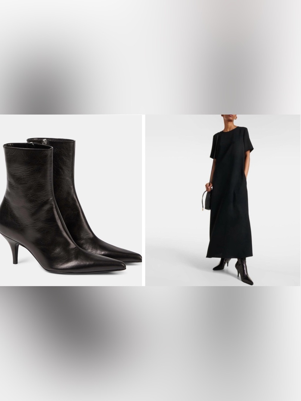 The Row Sling Kid Leather Ankle Heeled Boots EU 39.5 US 9.5 Classic Quiet Luxury